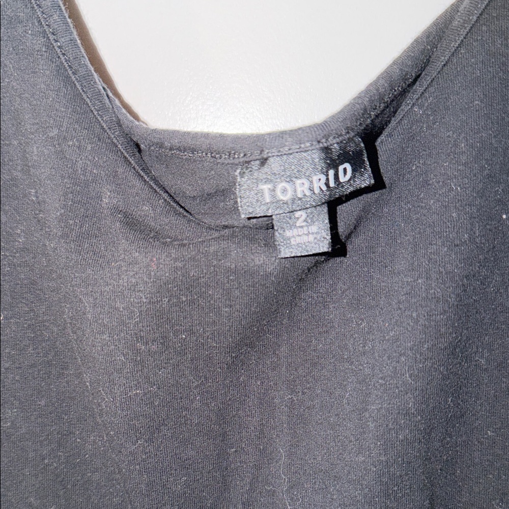 Torrid Black And Multicolor Patterned Mini Dress - image 2